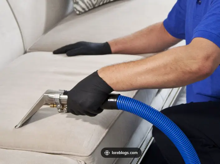 our upholstery cleaning technician
